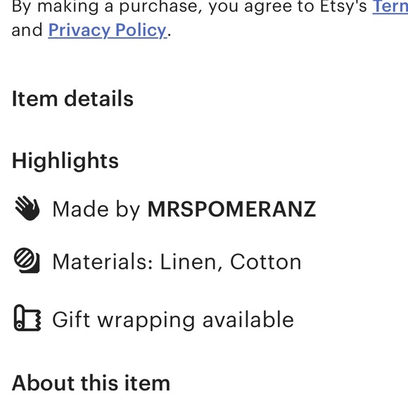 MRSPOMERANZ Custom-made handmade pure linen fit flare light blue dress - Picture 13 of 15